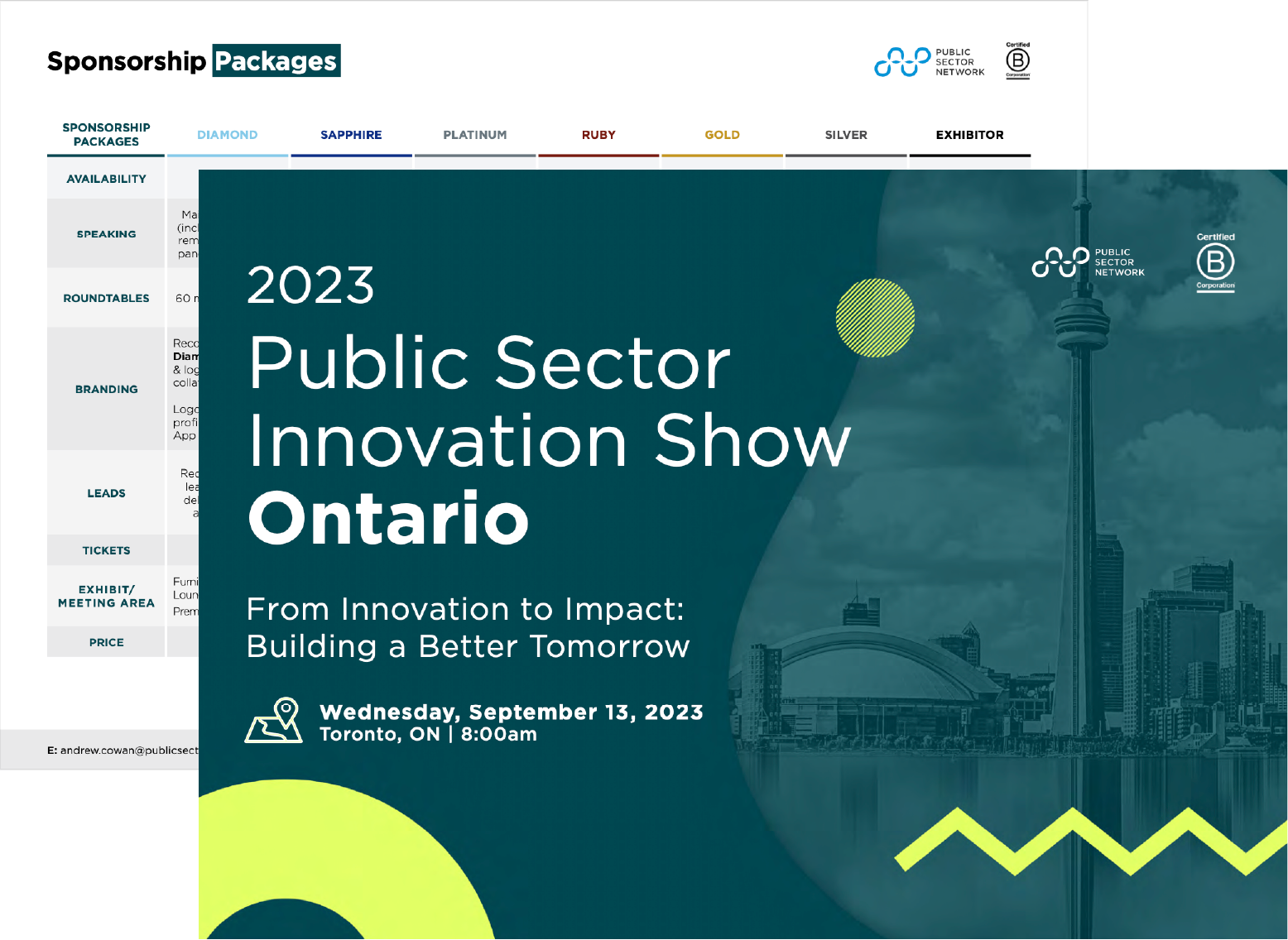 Canada Public Sector Innovation Show Ontario Event Prospectus 2023